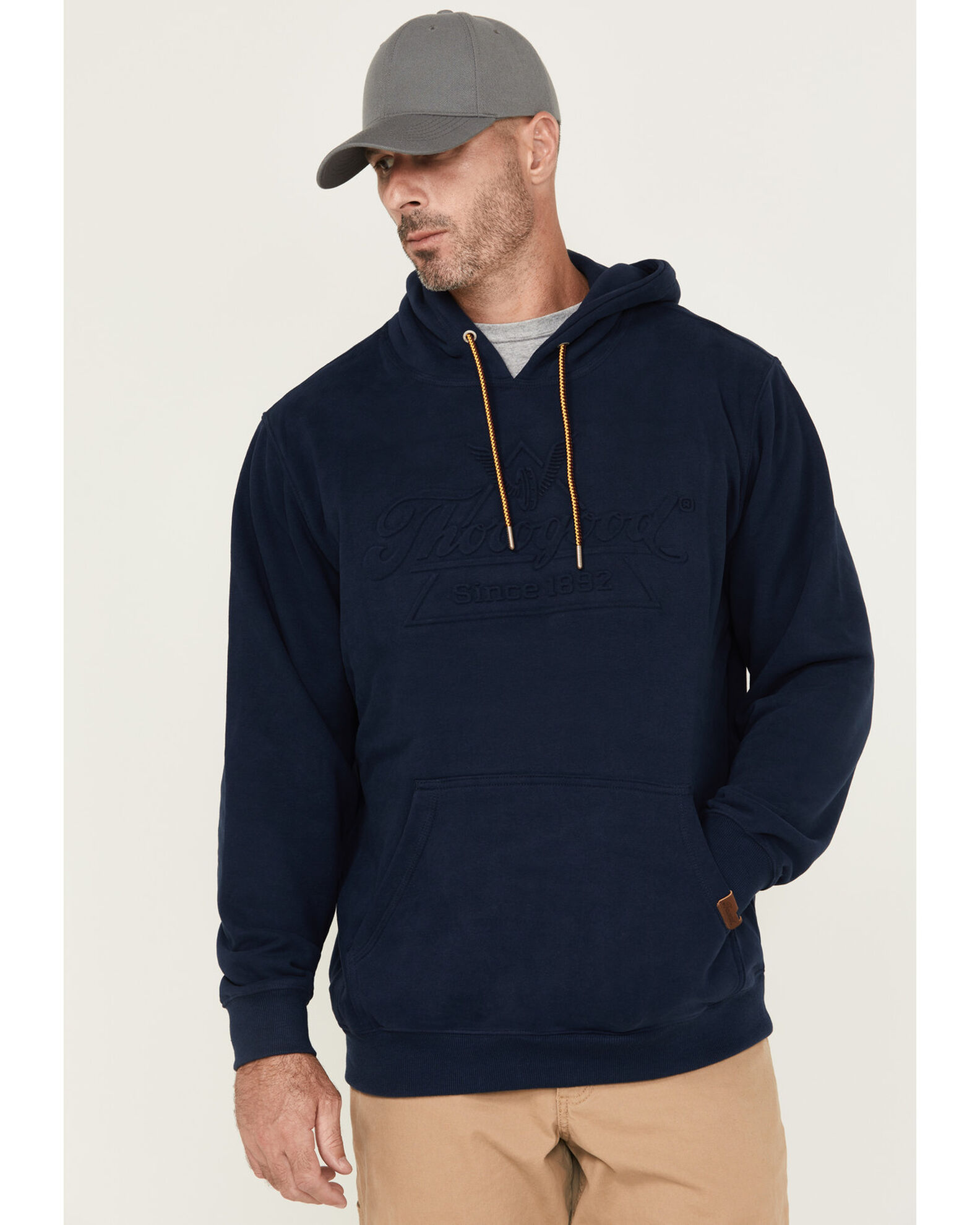 Thorogood Men s Heavyweight Brushed Embossed Logo Hooded Sweatshirt Sheplers