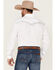 Image #4 - Rock 47 By Wrangler Men's Embroidered Long Sleeve Snap Western Shirt - Tall , White, hi-res