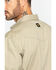 Image #5 - Hawx Men's Khaki Twill Snap Long Sleeve Western Work Shirt - Big, Beige/khaki, hi-res