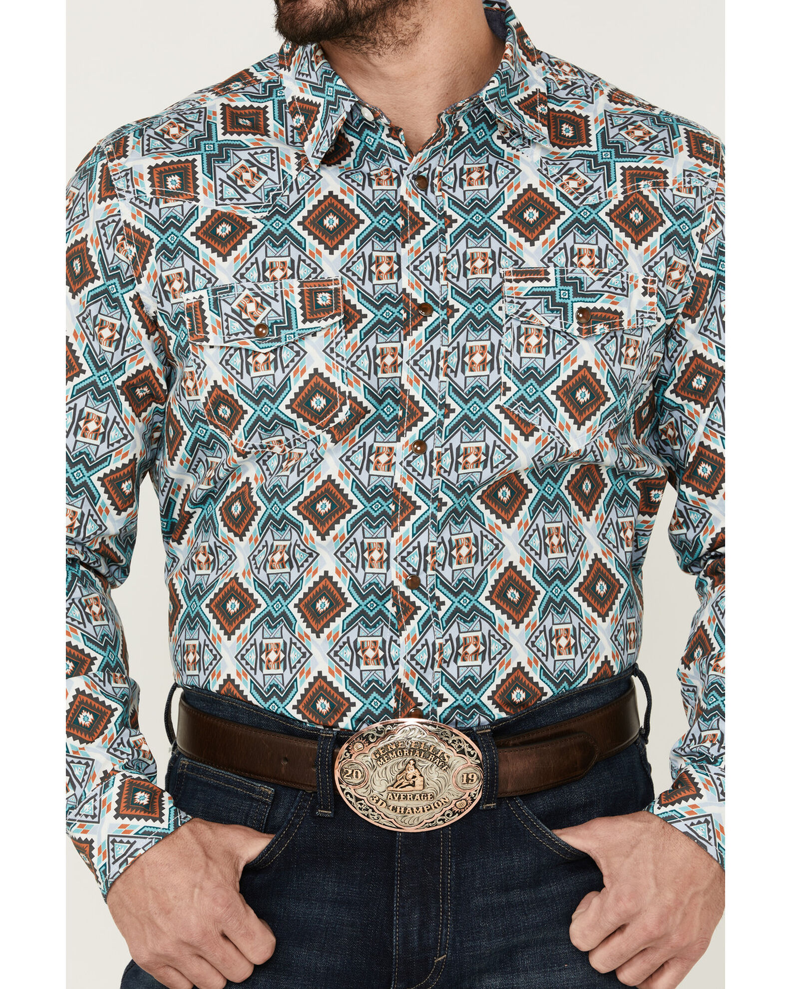 Plains long sleeve western shirts on sale