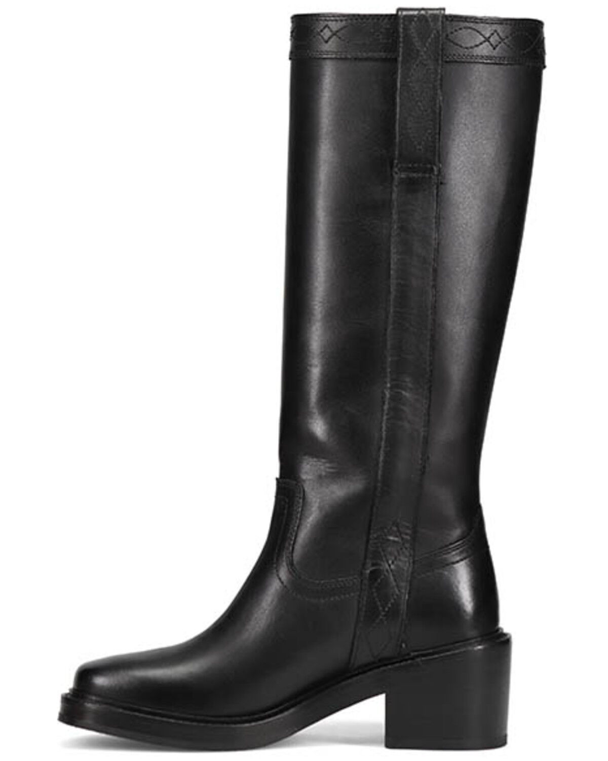 Image #3 - Frye Women's Kate Pull-On Tall Boots - Square Toe, Black, hi-res