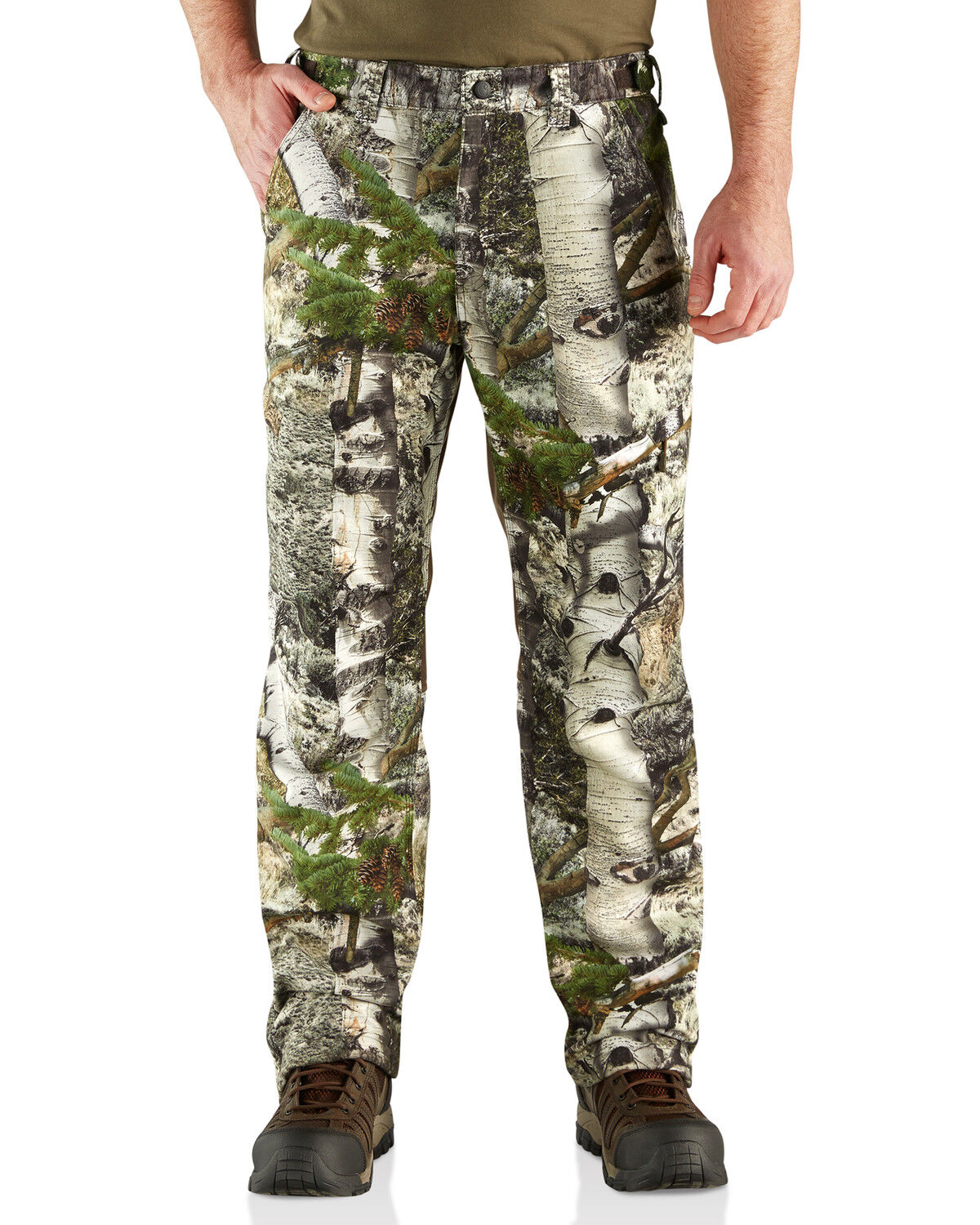 Image #1 - Carhartt Men's Camo Buckfield Work Pants - Big & Tall, Multi, hi-res