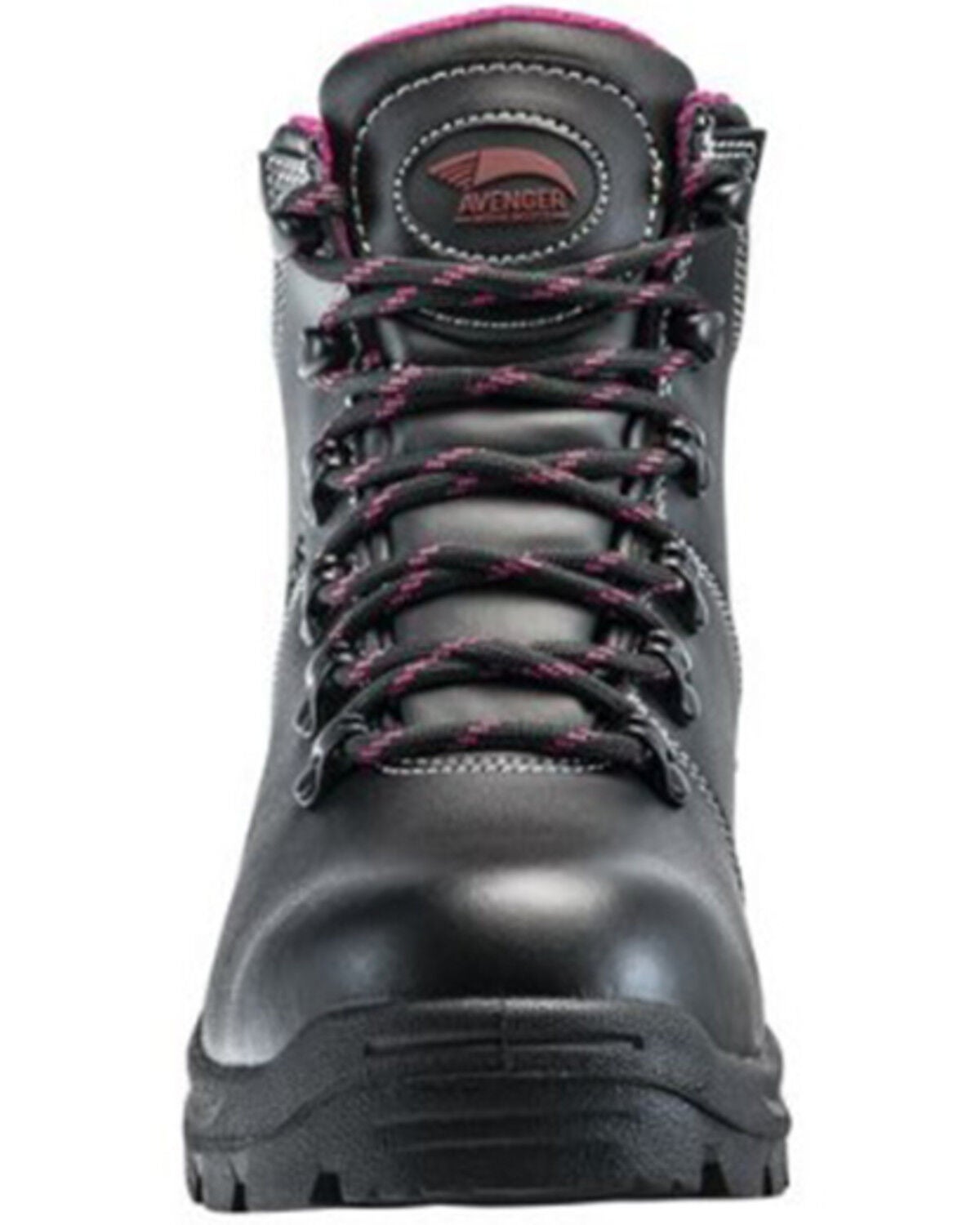 Image #4 - Avenger Women's Builder Mid 6" Lace-Up Waterproof Work Boots - Steel Toe, Black, hi-res