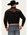 Image #5 - Scully Men's Embroidered Gunfighter Shirt - Big, Black, hi-res