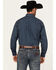 Image #4 - Cinch Men's Mini American Flag Print Long Sleeve Button-Down Western Shirt, Navy, hi-res