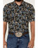 Image #3 - Cody James Men's 18 Carat Paisley Print Short Sleeve Snap Western Shirt, Navy, hi-res