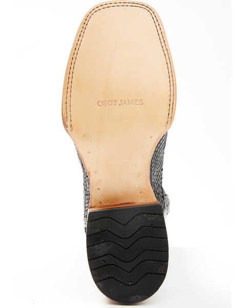 Image #7 - Cody James Men's Exotic Python Western Boots - Broad Square Toe, Black, hi-res