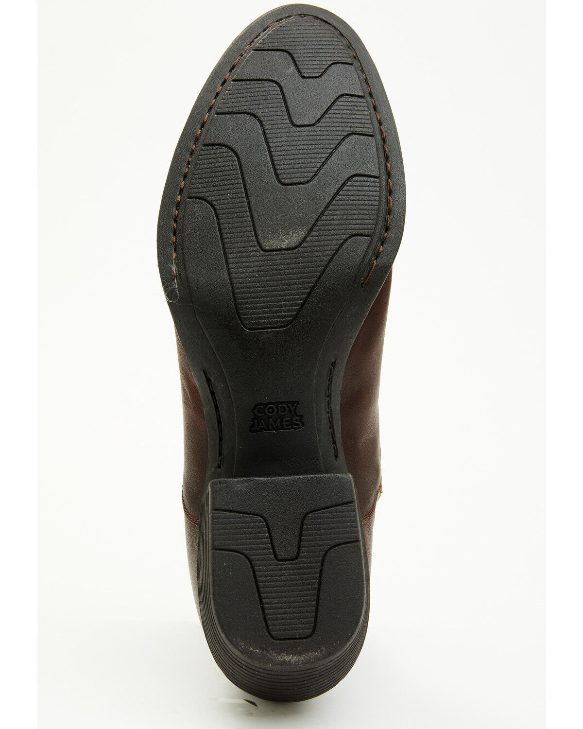 Image #7 - Cody James Men's Larsen Western Ankle Boots - Round Toe, Cognac, hi-res