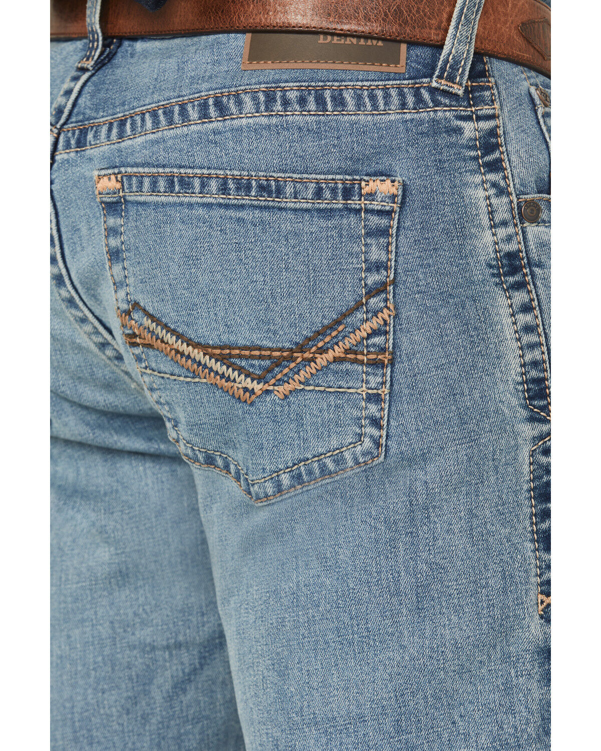 Image #4 - Ariat Men's M2 Logan Bennet Medium Wash Relaxed Bootcut Stretch Denim Jeans - Big, Medium Wash, hi-res