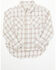Image #1 - Shyanne Toddler Girls' Plaid Print Long Sleeve Snap Western Shirt, Off White, hi-res