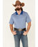 Cody James Core Men's Striped Short Sleeve Polo Shirt, Blue, hi-res