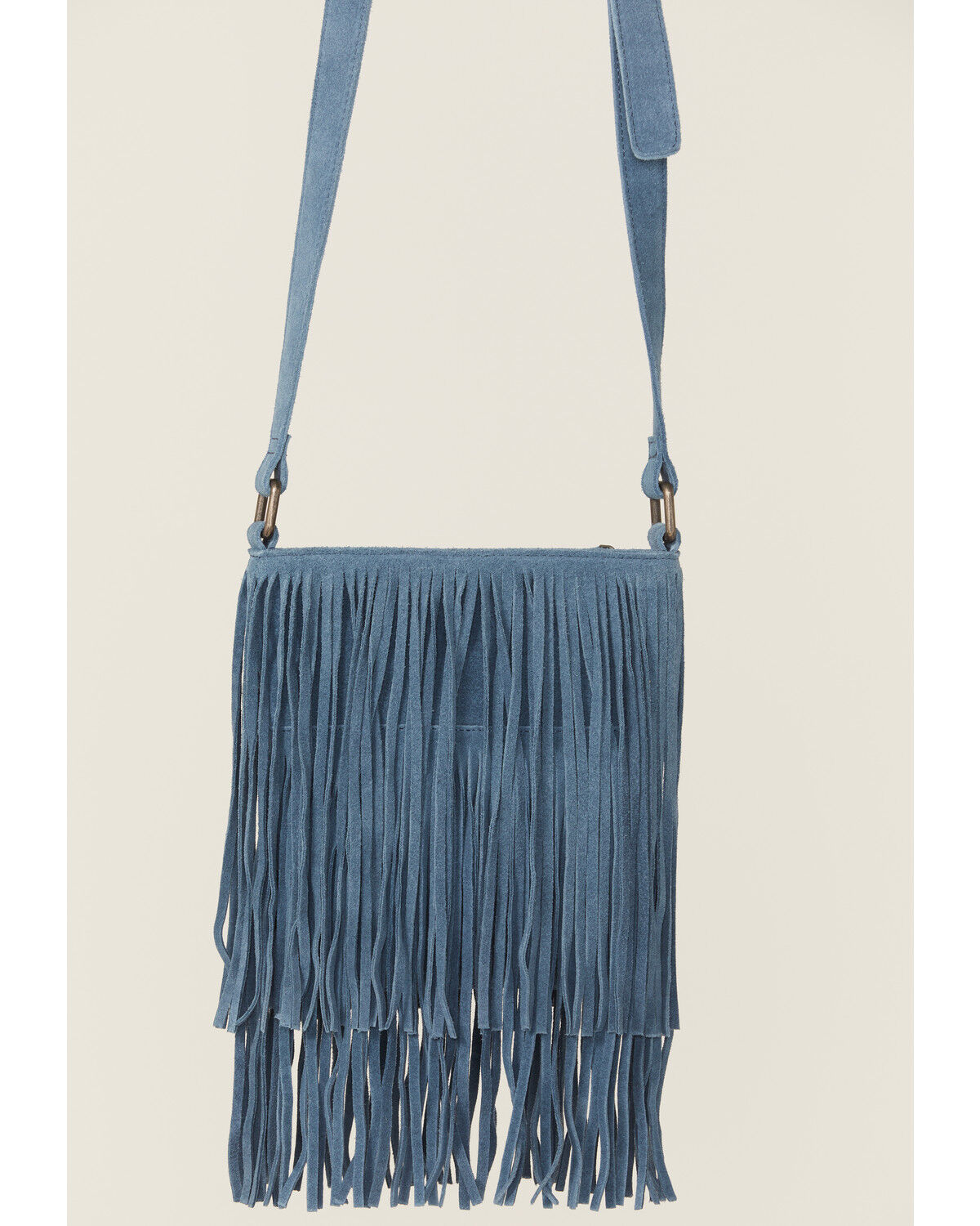 Image #2 - Idyllwind Women's Camarillo Fringe Suede Crossbody Bag, Blue, hi-res