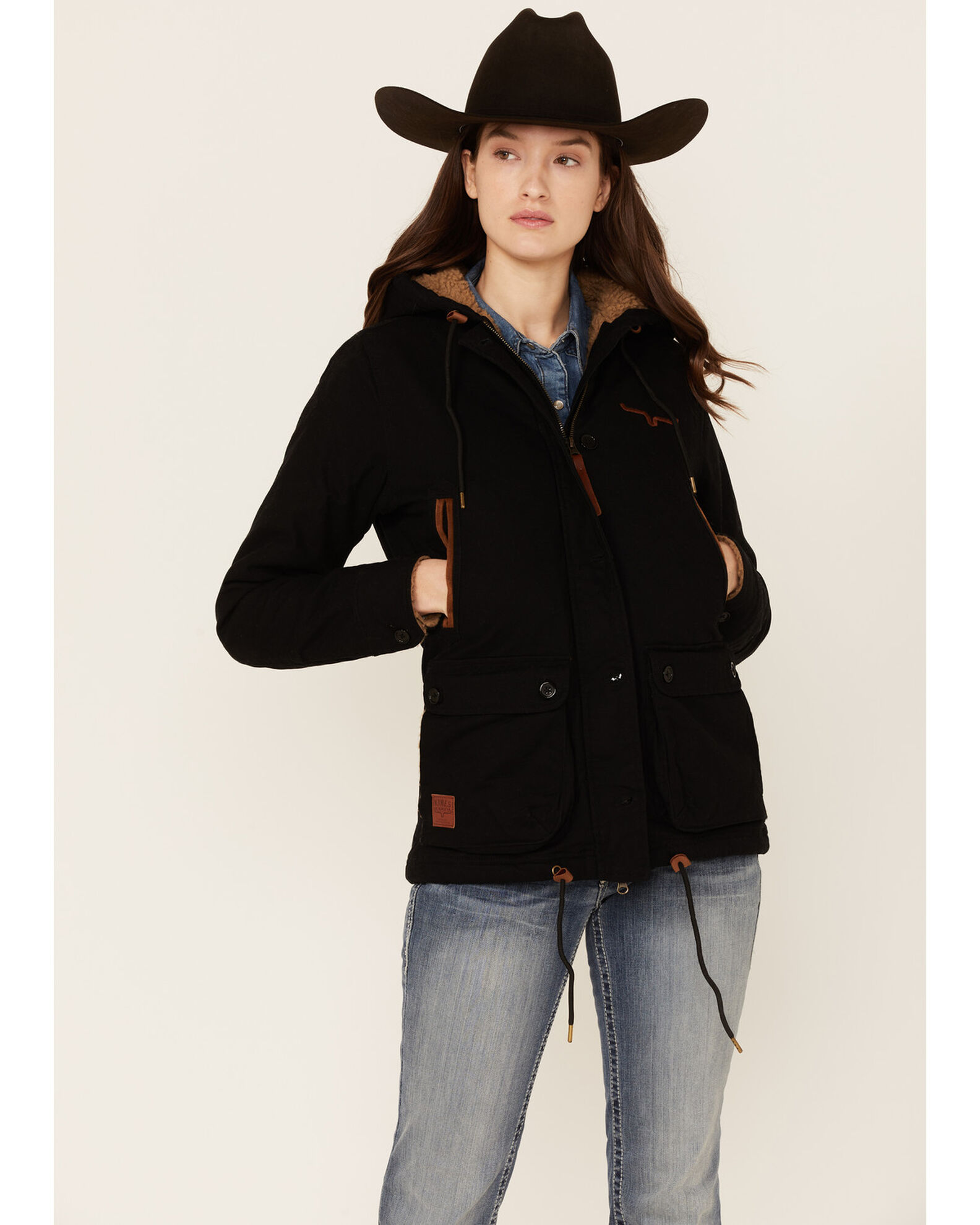 Image #1 - Kimes Ranch Women's All-Weather Anorak Sherpa-Lined Jacket, Black, hi-res