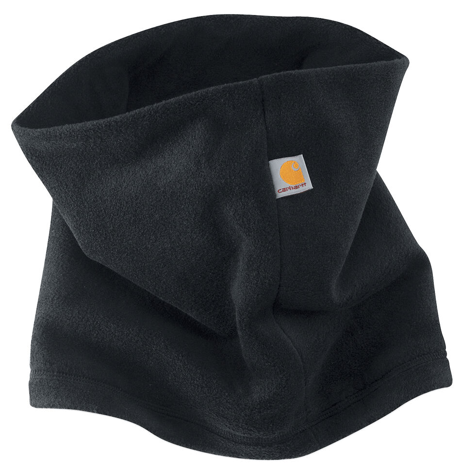Carhartt Men's Fleece Neck Gaiter Work Hat, Black, hi-res