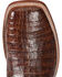 El Dorado Men's Handmade Caiman Belly Stockman Boots - Broad Square Toe, Bronze, hi-res