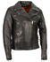 Image #1 - Milwaukee Leather Women's Lightweight Lace To Lace Motorcycle Leather  Jacket - 4X, Black, hi-res