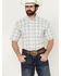 Image #1 - Ariat Men's Ellison Plaid Print Short Sleeve Button-Down Performance Western Shirt, , hi-res