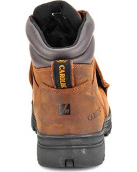 Carolina Men's 6" External Met Guard Boots - Steel Toe, Brown, hi-res
