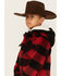 Image #2 - Urban Republic Little Boys' Plaid Print Fleece-Lined Hooded Jacket , Red, hi-res