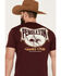 Pendleton Men's Rodeo Rider Short Sleeve Graphic T-Shirt, Maroon, hi-res