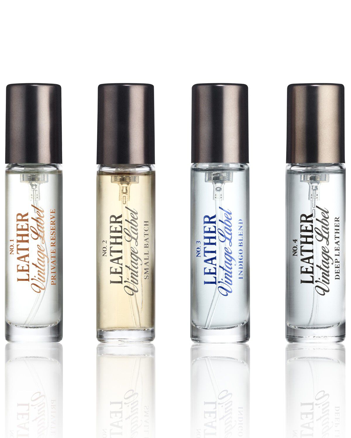 Image #2 - Tru Fragrances Men's Leather Vintage Label Travel Eau De Cologne Set - 4 Piece, No Color, hi-res