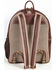 Image #3 - Scully Canvas and Leather Studded and Floral Embroidered Backpack, Tan, hi-res