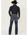 Image #3 - RANK 45® Men's Yuma Medium Wash Slim Bootcut Stretch Denim Performance Jeans, Blue, hi-res