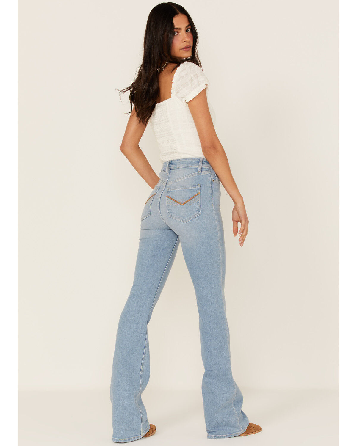 Image #4 - Idyllwind Women's Light Wash Laredo High Rise Rebel Bootcut Jeans, Light Wash, hi-res