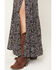 Image #2 - Idyllwind Women's Ridgepoint Ditsy Floral Print High Slit Maxi Skirt, Black, hi-res