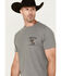 Image #3 - Wrangler Men's Cowboy Logo Short Sleeve Graphic T-Shirt, Grey, hi-res