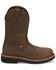 Image #2 - Justin Men's Carbide Pull-On Work Boots - Steel Toe, Brown, hi-res