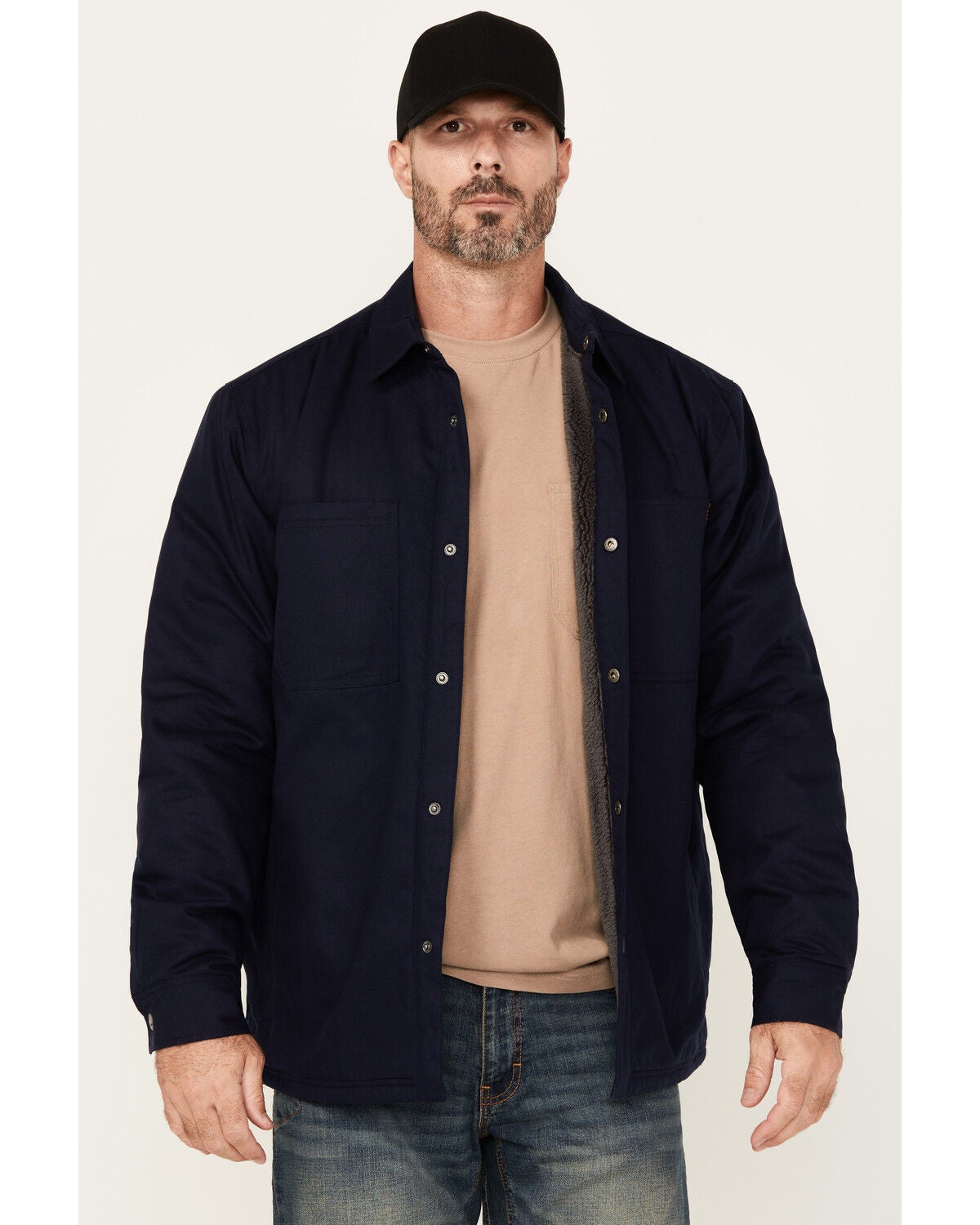 Hawx Men's Oakdale Sherpa Lined Waxed Shirt Jacket | Sheplers