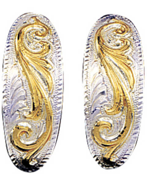 Montana Silversmiths Small Scroll Cuff Earrings, Multi, hi-res