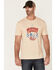 Image #1 - Moonshine Spirit Men's Guitar USA Graphic Short Sleeve T-Shirt, White, hi-res