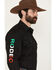 Image #2 - Rodeo Clothing Men's Boot Barn Exclusive Mexico Embroidered Long Sleeve Snap Western Shirt, Black, hi-res