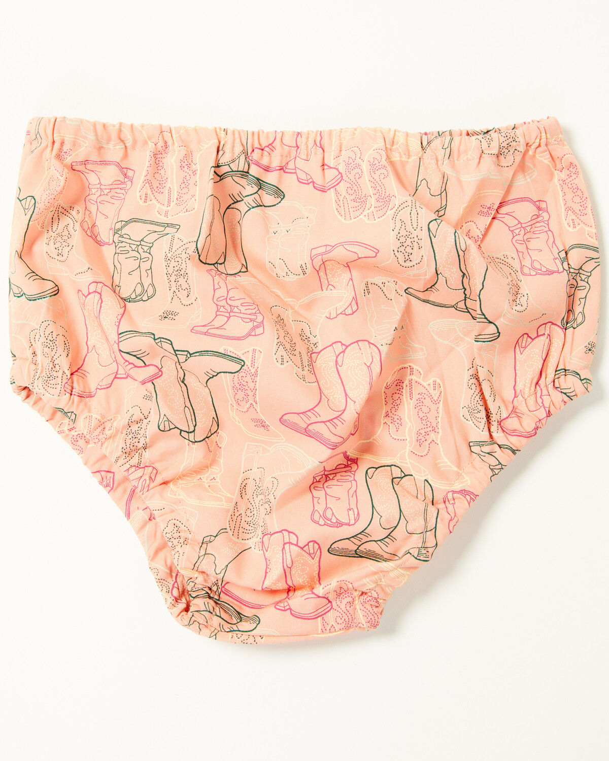 Image #4 - Wrangler Infant Girls' Printed Long Sleeve Snap Dress and Diaper Cover - 2 Piece, Pink, hi-res