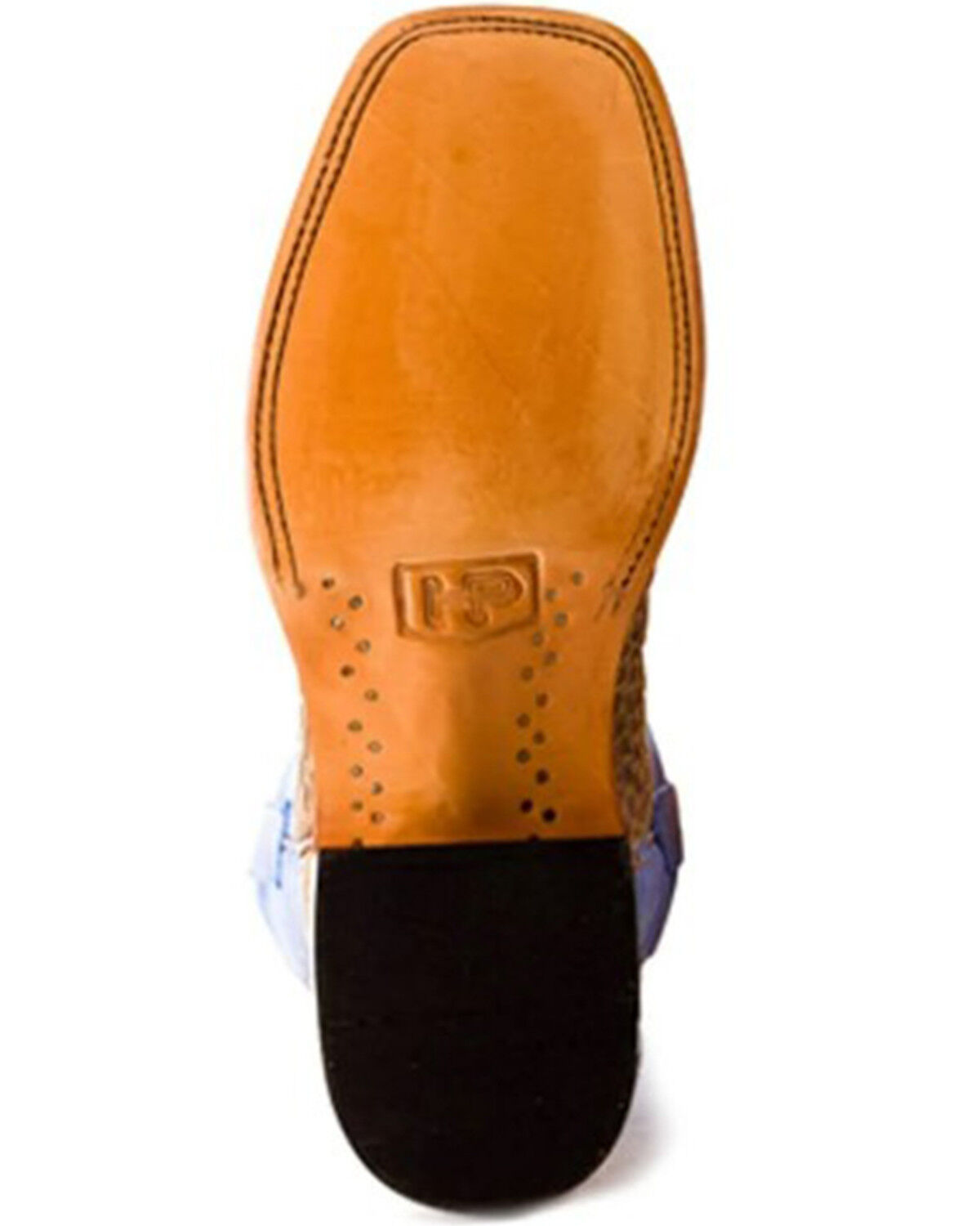 Image #6 - Horse Power Men's Toasted Caiman Print Western Boots - Broad Square Toe, Tan, hi-res