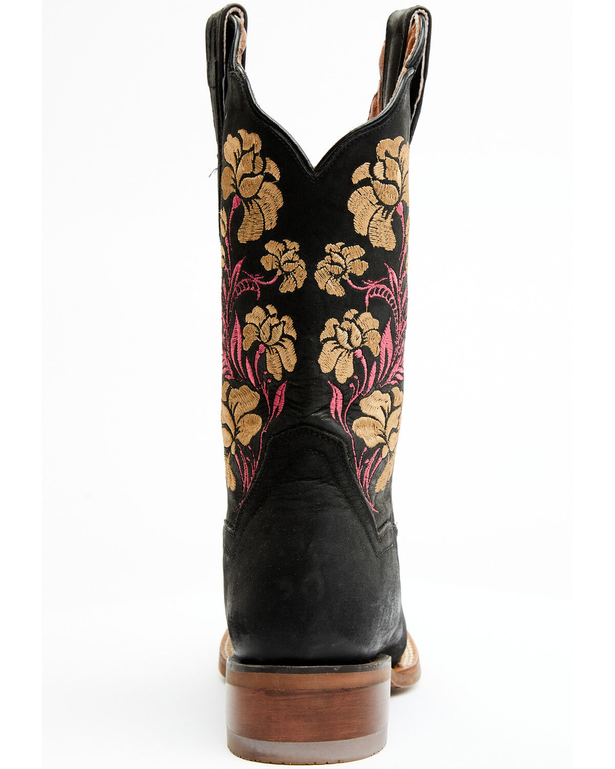 Image #5 - Dan Post Women's Asteria Floral Western Performance Boots - Broad Square Toe, Black, hi-res