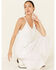Molly Bracken Women's White Lace Trim Maxi Dress, White, hi-res
