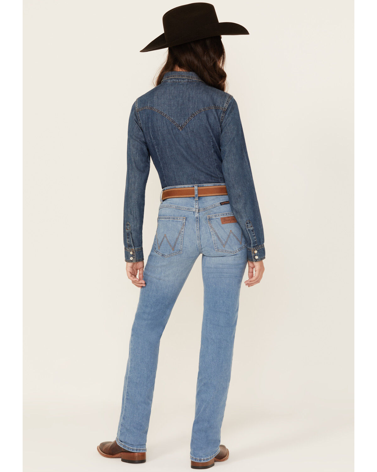 Image #3 - Wrangler Women's Sophia Medium Wash Mid Rise Ultimate Riding Bootcut Stretch Denim Jeans, Medium Wash, hi-res
