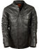 Image #1 - Milwaukee Leather Men's Black Club Style Shirt Jacket, Black, hi-res