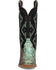 Image #4 - Dan Post Women's Sunset Rider Exotic Python Western Boots - Snip Toe, Black/turquoise, hi-res