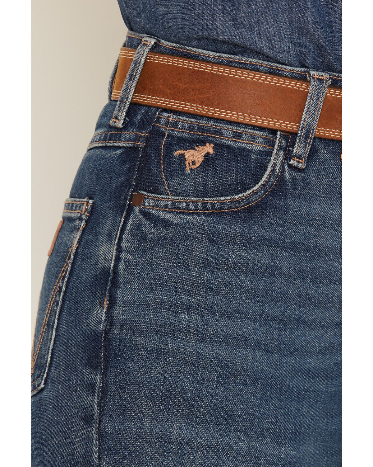 Image #2 - Wrangler Women's Emmy Dark Wash High Rise Rodeo Bootcut Stretch Denim Riding Jeans, Dark Wash, hi-res