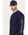 Image #2 - Cody James Men's FR Range Cowboys Graphic Long Sleeve Work T-Shirt, Navy, hi-res