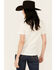 Image #4 - Wrangler Retro Women's Boot Barn Exclusive Flower Short Sleeve Graphic Tee, White, hi-res