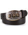 Image #1 - Cody James Men's Bullet Buckle Leather Belt, Brown, hi-res