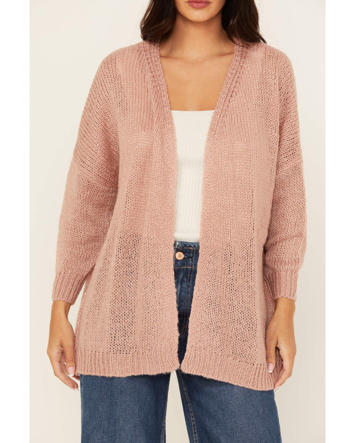 Image #3 - Revel Women's Boot Barn Exclusive Giddy Up Cardigan, Pink, hi-res