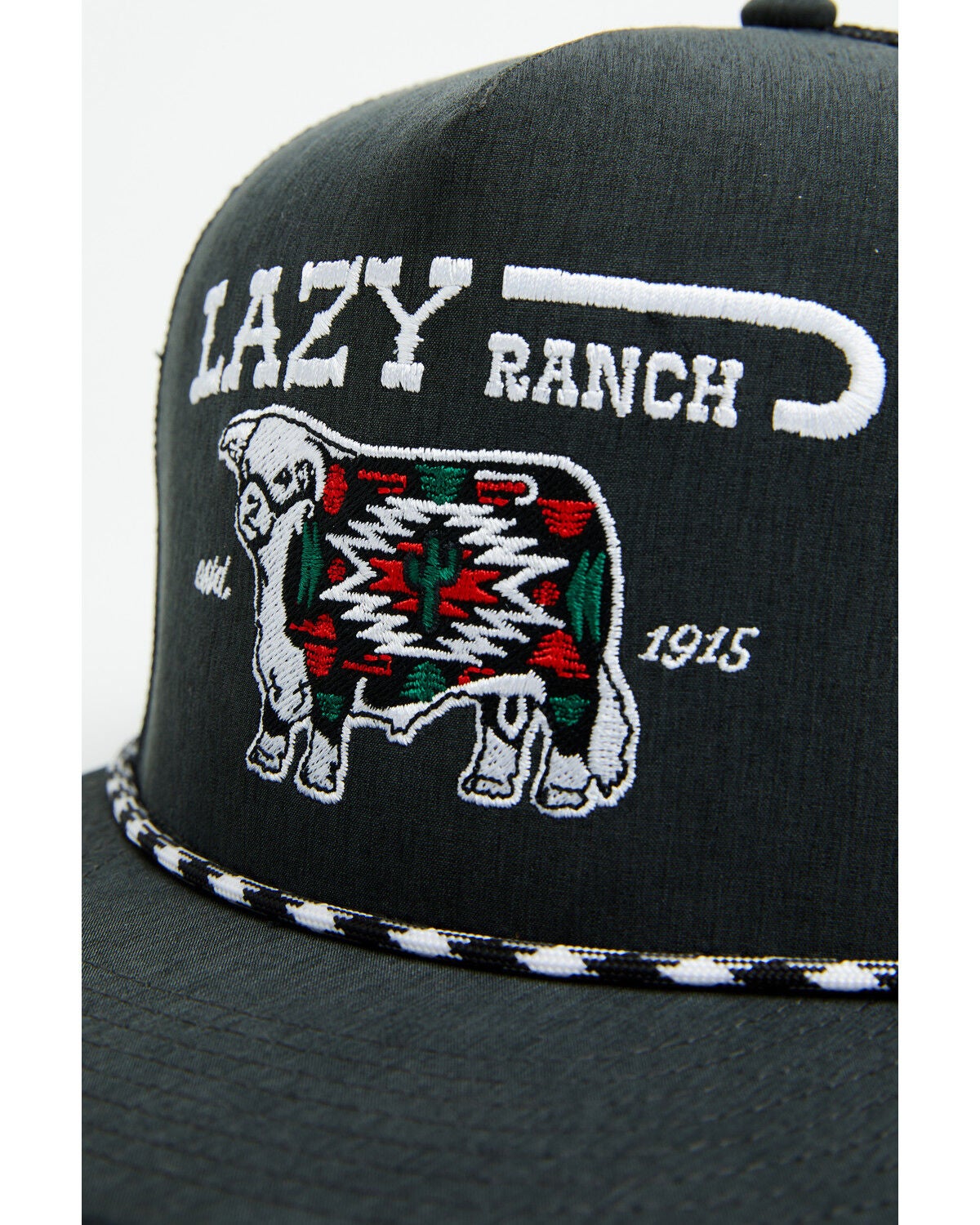 Image #2 - Lazy J Ranch Wear Men's Alpine Ball Cap, Grey, hi-res