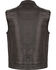 Image #2 - Milwaukee Leather Men's Open Neck Club Style Vest - Big 3X, Black, hi-res