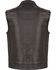Image #2 - Milwaukee Leather Men's Open Neck Club Style Vest - Big 3X, Black, hi-res